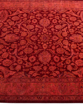 Fine Vibrance, One-of-a-Kind Hand-Knotted Area Rug - Red, 4' 2" x 6' 3" - Solo Rugs