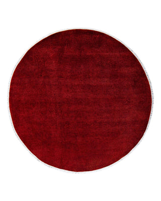Fine Vibrance, One-of-a-Kind Hand-Knotted Area Rug - Red, 6' 1" x 6' 1" - Solo Rugs
