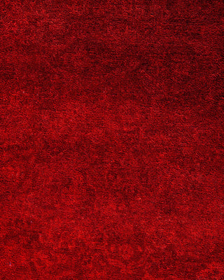 Fine Vibrance, One-of-a-Kind Hand-Knotted Area Rug - Red, 6' 1" x 6' 1" - Solo Rugs