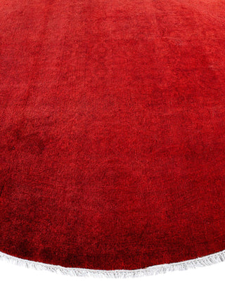 Fine Vibrance, One-of-a-Kind Hand-Knotted Area Rug - Red, 6' 1" x 6' 1" - Solo Rugs
