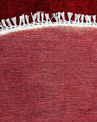 Fine Vibrance, One-of-a-Kind Hand-Knotted Area Rug - Red, 6' 1" x 6' 1" - Solo Rugs