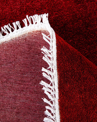Fine Vibrance, One-of-a-Kind Hand-Knotted Area Rug - Red, 6' 1" x 6' 1" - Solo Rugs