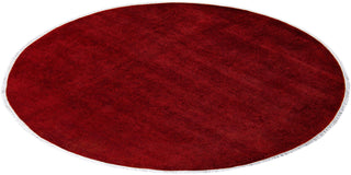 Fine Vibrance, One-of-a-Kind Hand-Knotted Area Rug - Red, 6' 1" x 6' 1" - Solo Rugs
