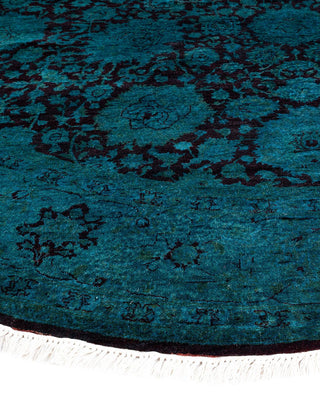 Fine Vibrance, One-of-a-Kind Hand-Knotted Area Rug - Red, 7' 1" x 7' 1" - Solo Rugs