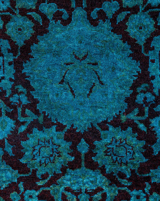 Fine Vibrance, One-of-a-Kind Hand-Knotted Area Rug - Red, 7' 1" x 7' 1" - Solo Rugs