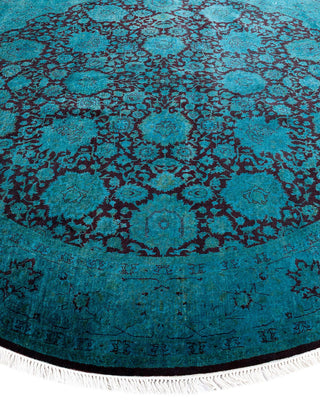 Fine Vibrance, One-of-a-Kind Hand-Knotted Area Rug - Red, 7' 1" x 7' 1" - Solo Rugs