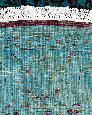 Fine Vibrance, One-of-a-Kind Hand-Knotted Area Rug - Red, 7' 1" x 7' 1" - Solo Rugs