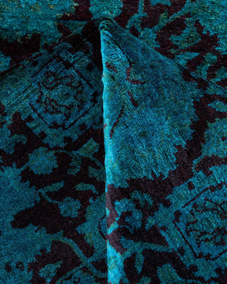 Fine Vibrance, One-of-a-Kind Hand-Knotted Area Rug - Red, 7' 1" x 7' 1" - Solo Rugs