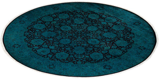 Fine Vibrance, One-of-a-Kind Hand-Knotted Area Rug - Red, 7' 1" x 7' 1" - Solo Rugs