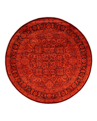 Fine Vibrance, One-of-a-Kind Hand-Knotted Area Rug - Red, 8' 1" x 8' 1" - Solo Rugs