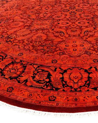 Fine Vibrance, One-of-a-Kind Hand-Knotted Area Rug - Red, 8' 1" x 8' 1" - Solo Rugs