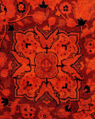 Fine Vibrance, One-of-a-Kind Hand-Knotted Area Rug - Red, 8' 1" x 8' 1" - Solo Rugs