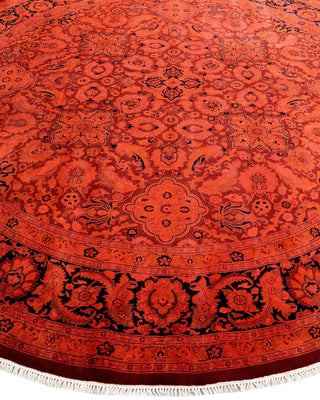 Fine Vibrance, One-of-a-Kind Hand-Knotted Area Rug - Red, 8' 1" x 8' 1" - Solo Rugs