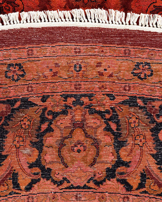 Fine Vibrance, One-of-a-Kind Hand-Knotted Area Rug - Red, 8' 1" x 8' 1" - Solo Rugs
