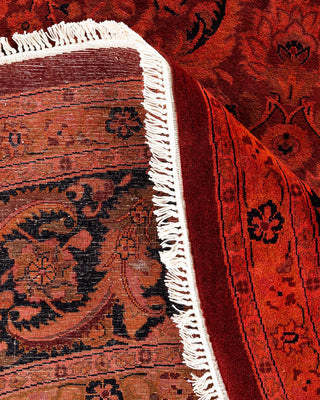 Fine Vibrance, One-of-a-Kind Hand-Knotted Area Rug - Red, 8' 1" x 8' 1" - Solo Rugs