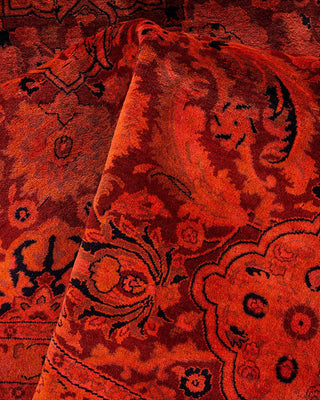 Fine Vibrance, One-of-a-Kind Hand-Knotted Area Rug - Red, 8' 1" x 8' 1" - Solo Rugs