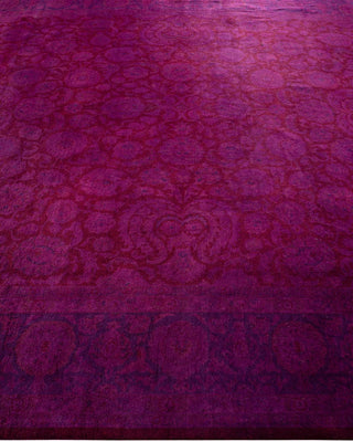 Fine Vibrance, One-of-a-Kind Hand-Knotted Area Rug - Red, 8' 2" x 10' 5" - Solo Rugs