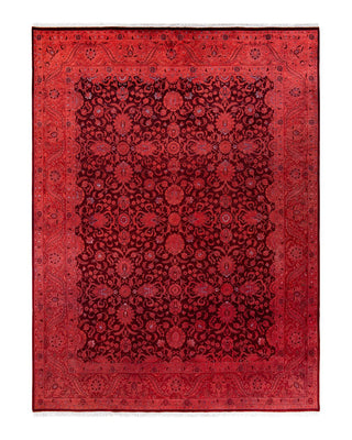 Fine Vibrance, One-of-a-Kind Hand-Knotted Area Rug - Red, 8' 2" x 10' 6" - Solo Rugs