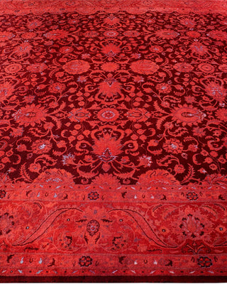 Fine Vibrance, One-of-a-Kind Hand-Knotted Area Rug - Red, 8' 2" x 10' 6" - Solo Rugs
