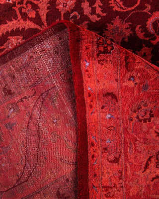 Fine Vibrance, One-of-a-Kind Hand-Knotted Area Rug - Red, 8' 2" x 10' 6" - Solo Rugs