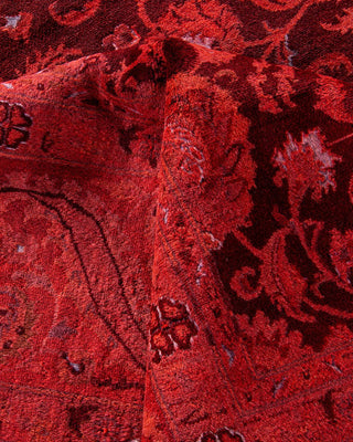Fine Vibrance, One-of-a-Kind Hand-Knotted Area Rug - Red, 8' 2" x 10' 6" - Solo Rugs