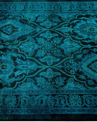 Fine Vibrance, One-of-a-Kind Hand-Knotted Runner Rug - Black, 2' 6" x 11' 9" - Solo Rugs