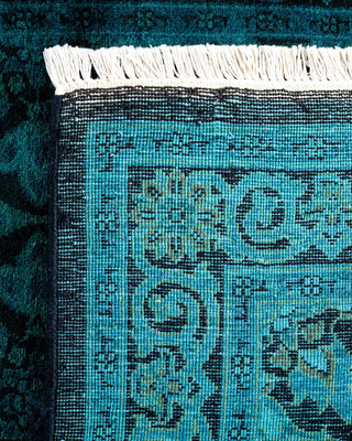 Fine Vibrance, One-of-a-Kind Hand-Knotted Runner Rug - Black, 2' 6" x 11' 9" - Solo Rugs