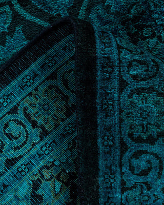 Fine Vibrance, One-of-a-Kind Hand-Knotted Runner Rug - Black, 2' 6" x 11' 9" - Solo Rugs