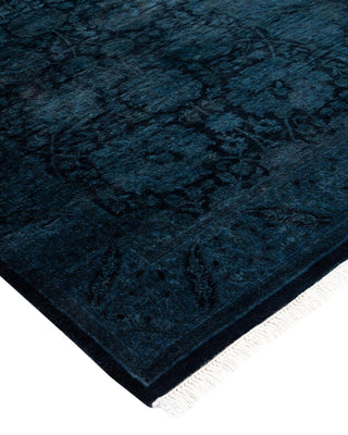 Fine Vibrance, One-of-a-Kind Hand-Knotted Runner Rug - Black, 2' 7" x 10' 0" - Solo Rugs