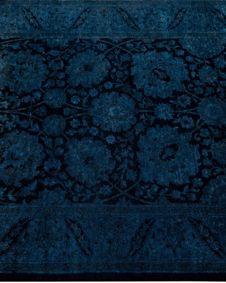 Fine Vibrance, One-of-a-Kind Hand-Knotted Runner Rug - Black, 2' 7" x 10' 0" - Solo Rugs