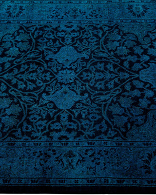 Fine Vibrance, One-of-a-Kind Hand-Knotted Runner Rug - Black, 2' 7" x 18' 9" - Solo Rugs