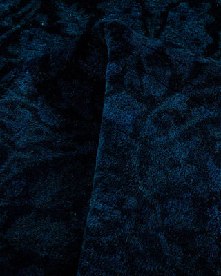Fine Vibrance, One-of-a-Kind Hand-Knotted Runner Rug - Black, 2' 7" x 18' 9" - Solo Rugs