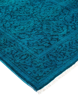 Fine Vibrance, One-of-a-Kind Hand-Knotted Runner Rug - Blue, 2' 6" x 23' 9" - Solo Rugs