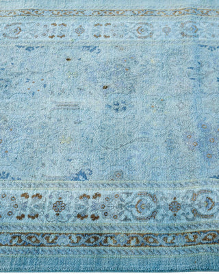 Fine Vibrance, One-of-a-Kind Hand-Knotted Runner Rug - Blue, 2' 7" x 14' 10" - Solo Rugs