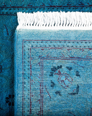 Fine Vibrance, One-of-a-Kind Hand-Knotted Runner Rug - Blue, 2' 7" x 17' 1" - Solo Rugs