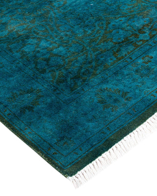 Fine Vibrance, One-of-a-Kind Hand-Knotted Runner Rug - Blue, 2' 8" x 4' 2" - Solo Rugs