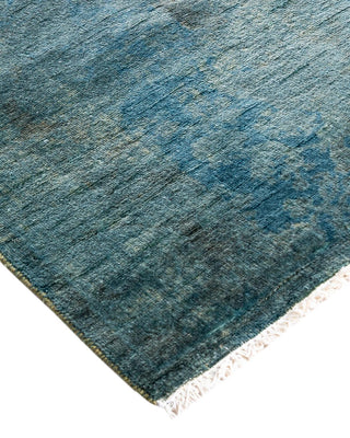 Fine Vibrance, One-of-a-Kind Hand-Knotted Runner Rug - Blue, 2' 9" x 4' 2" - Solo Rugs