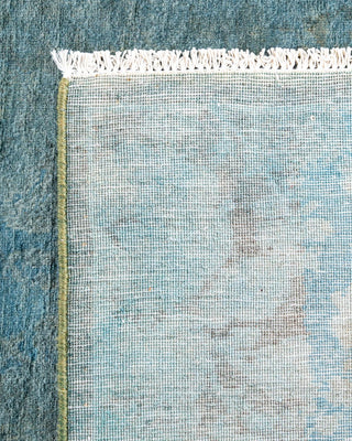 Fine Vibrance, One-of-a-Kind Hand-Knotted Runner Rug - Blue, 2' 9" x 4' 2" - Solo Rugs