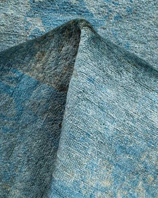Fine Vibrance, One-of-a-Kind Hand-Knotted Runner Rug - Blue, 2' 9" x 4' 2" - Solo Rugs