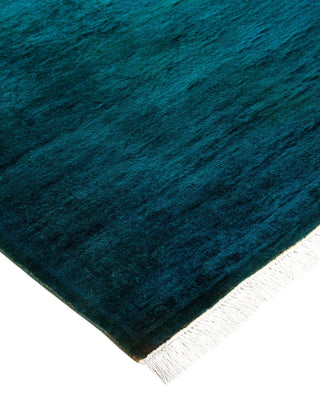 Fine Vibrance, One-of-a-Kind Hand-Knotted Runner Rug - Blue, 3' 0" x 22' 2" - Solo Rugs