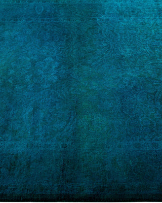 Fine Vibrance, One-of-a-Kind Hand-Knotted Runner Rug - Blue, 3' 0" x 22' 2" - Solo Rugs