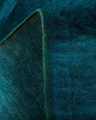 Fine Vibrance, One-of-a-Kind Hand-Knotted Runner Rug - Blue, 3' 0" x 22' 2" - Solo Rugs