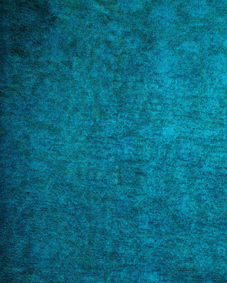 Fine Vibrance, One-of-a-Kind Hand-Knotted Runner Rug - Blue, 3' 2" x 19' 10" - Solo Rugs