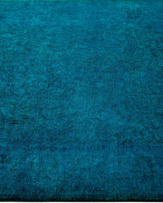 Fine Vibrance, One-of-a-Kind Hand-Knotted Runner Rug - Blue, 3' 2" x 19' 10" - Solo Rugs