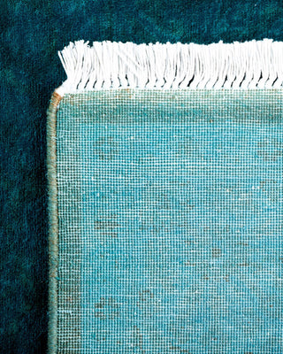 Fine Vibrance, One-of-a-Kind Hand-Knotted Runner Rug - Blue, 3' 2" x 19' 10" - Solo Rugs