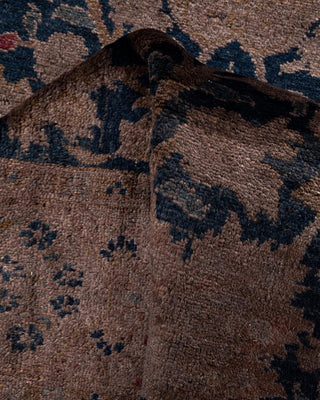 Fine Vibrance, One-of-a-Kind Hand-Knotted Runner Rug - Brown, 2' 7" x 12' 2" - Solo Rugs