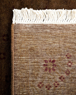 Fine Vibrance, One-of-a-Kind Hand-Knotted Runner Rug - Brown, 2' 7" x 23' 1" - Solo Rugs