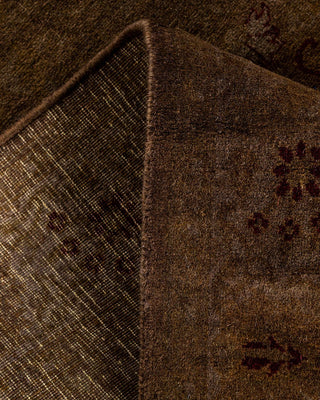 Fine Vibrance, One-of-a-Kind Hand-Knotted Runner Rug - Brown, 2' 7" x 23' 1" - Solo Rugs