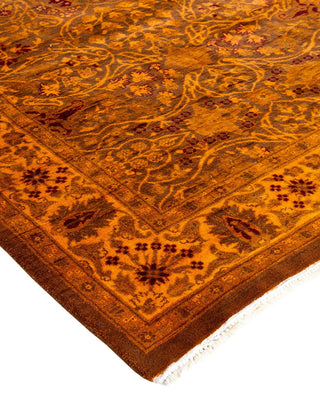 Fine Vibrance, One-of-a-Kind Hand-Knotted Runner Rug - Brown, 3' 1" x 14' 9" - Solo Rugs