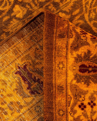 Fine Vibrance, One-of-a-Kind Hand-Knotted Runner Rug - Brown, 3' 1" x 14' 9" - Solo Rugs